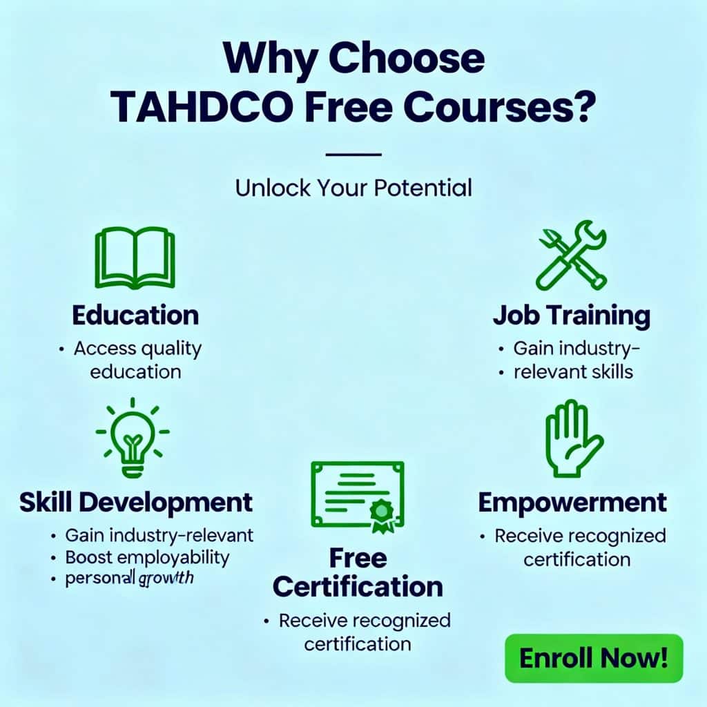 Beginner’s Guide To Tahdco Training Courses 2025: Build Your Future With Free Training !