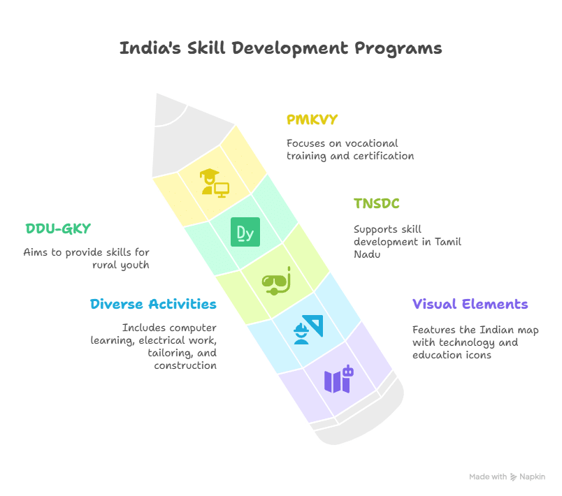 Exploring India’s Top Skill Development Programs: Pmkvy, Ddu-Gky, And Tnsdc Explained